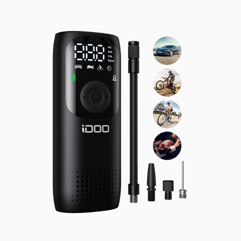 Tire Inflator, iDOO Portable Air Compressor 150PSI Faster Inflation