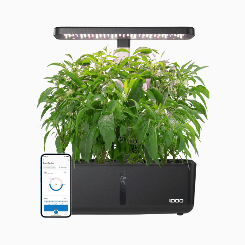 IDOO 8Pods WiFi Indoor Garden with APP Controlled - 8 Pods _wf_cus BFD CA Hydroponic Growing System Wifi by idoo