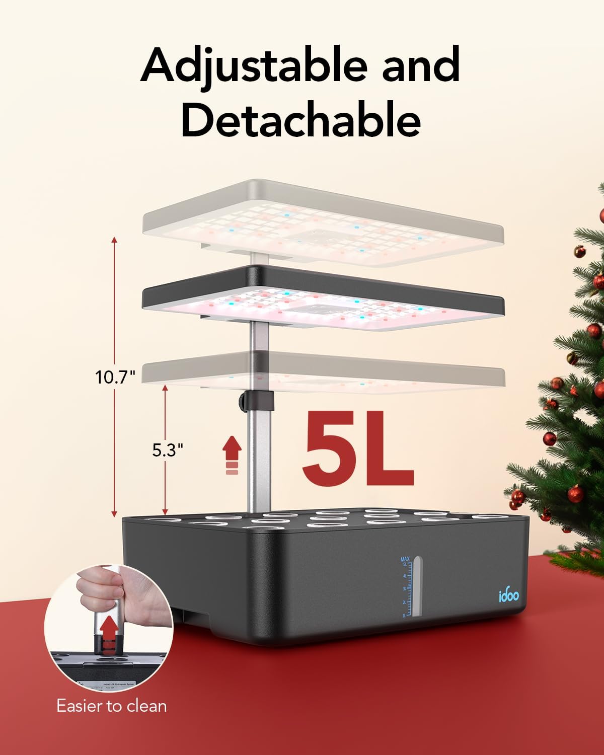 iDOO 15 Pods Indoor Herb Garden Kit - 15 Pods Hydroponic Growing System Hydroponic Growing Systems by iDOO