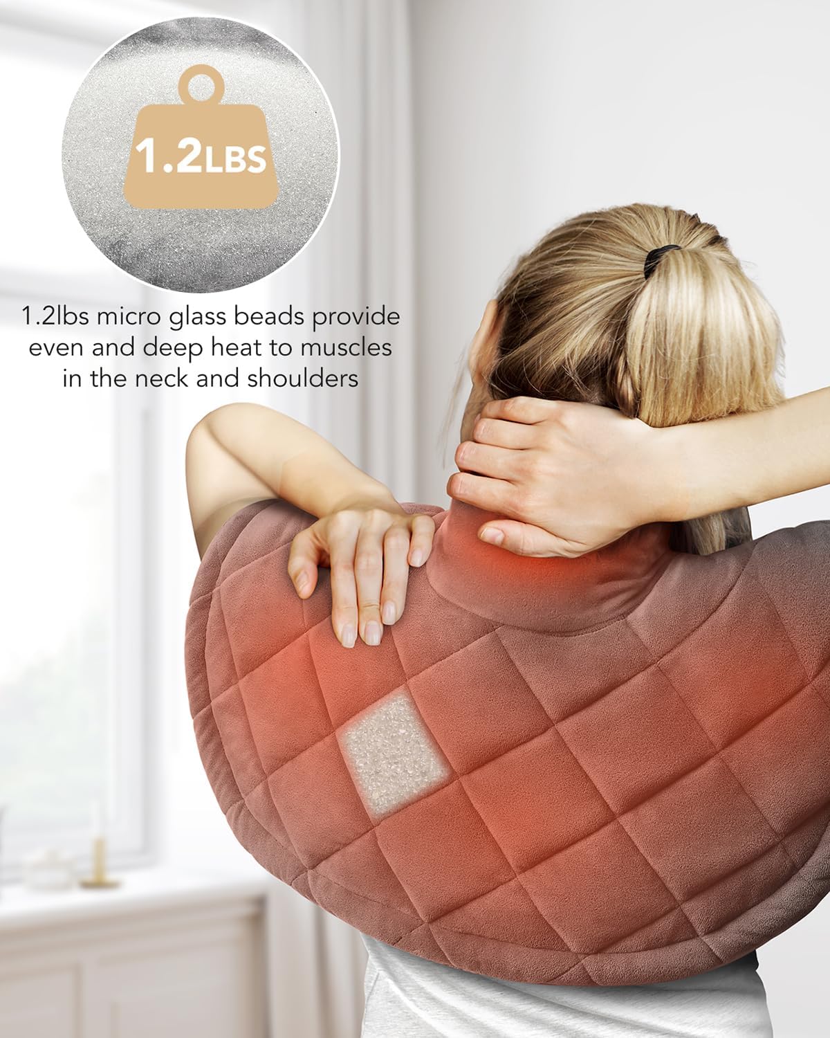 iDOO Weighted Heating Pad XXL For Neck - Best Seller by idoo