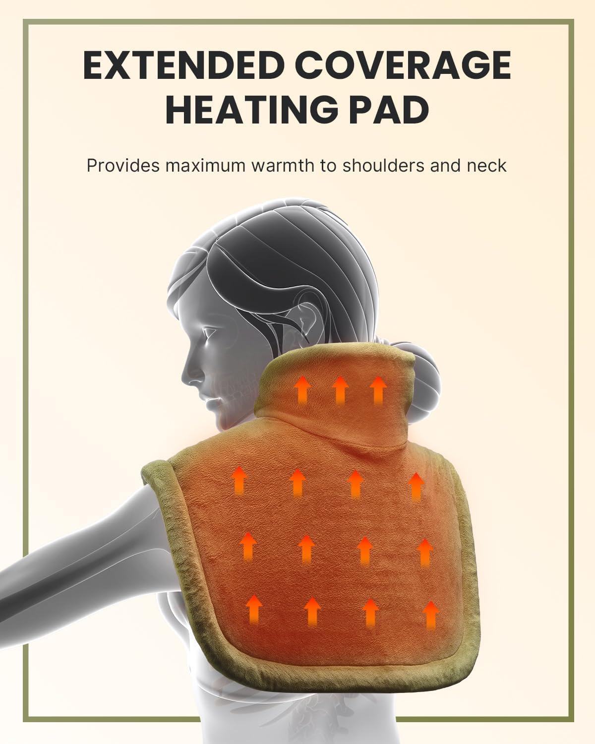 iDOO Heating Pad for Neck and Shoulder and Back - heating pad by idoo