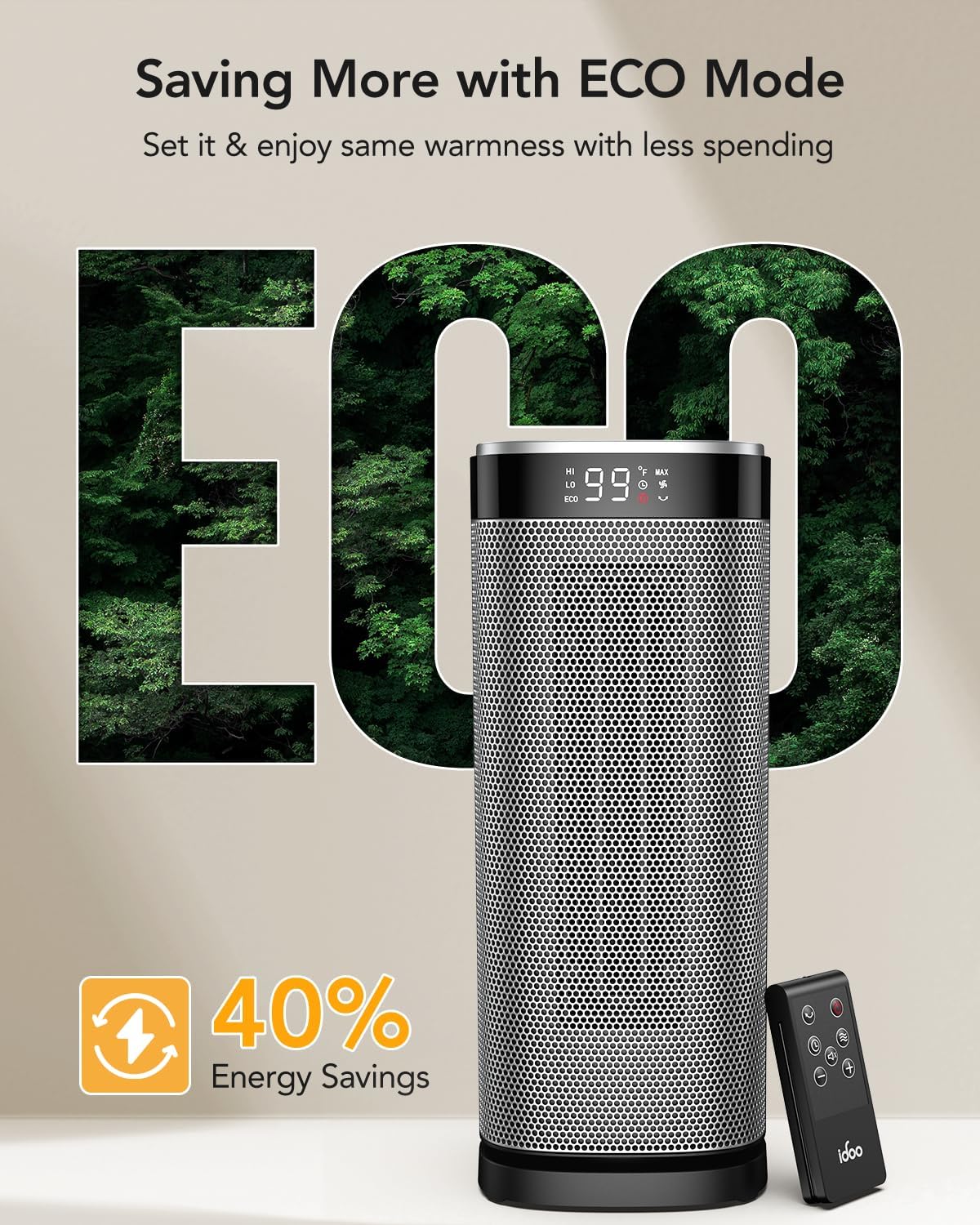 iDOO Space Heaters (Grey) - Best Seller heater by idoo