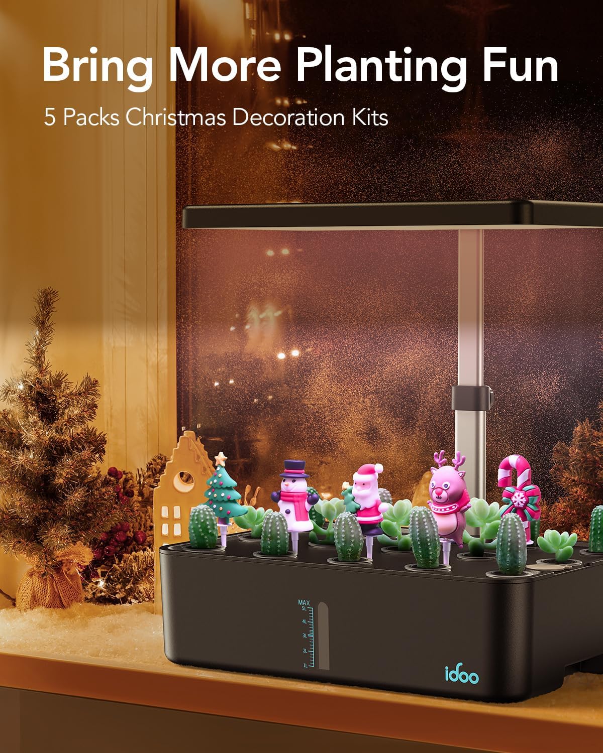 iDOO 15 Pods Indoor Herb Garden Kit - 15 Pods Hydroponic Growing System Hydroponic Growing Systems by iDOO