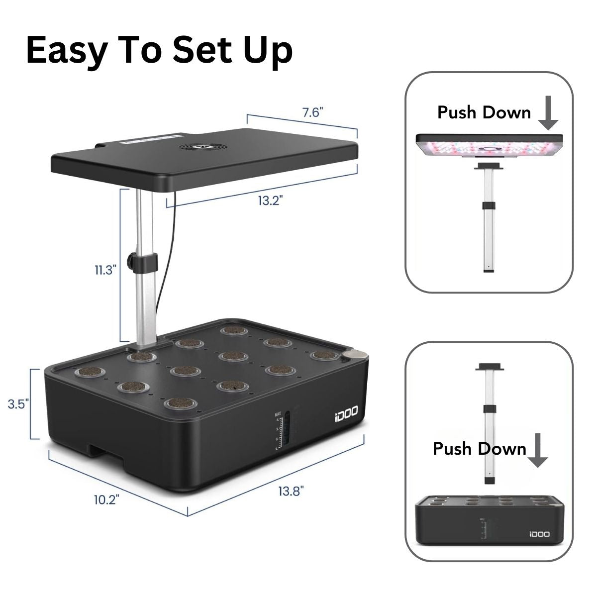 iDOO 12 Pods Indoor Herb Garden Kit - 12 Pods _wf_cus BFD AU Hydroponic Growing System by idoogroup