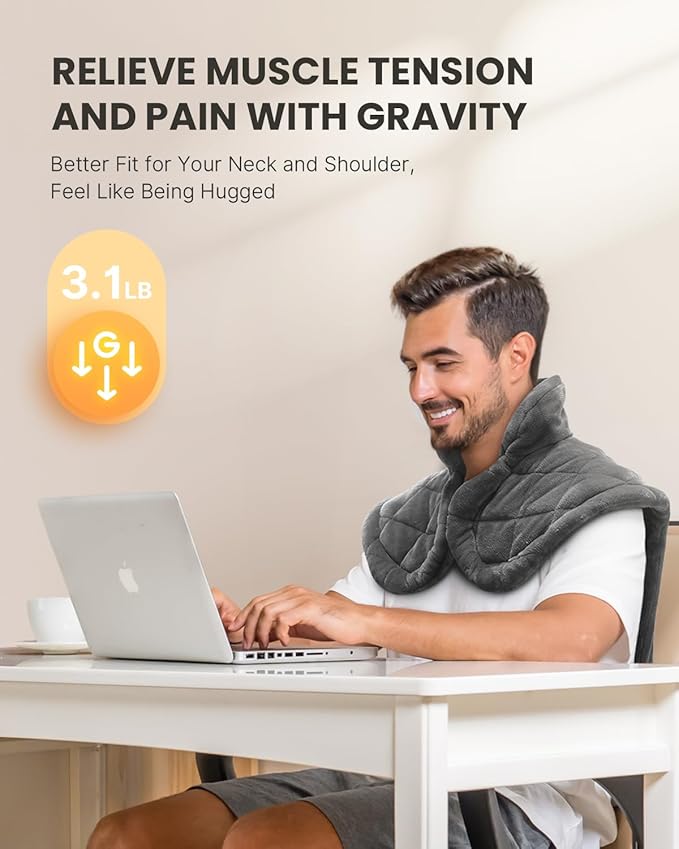 Weighted Heating Pad for Upper Body Relief