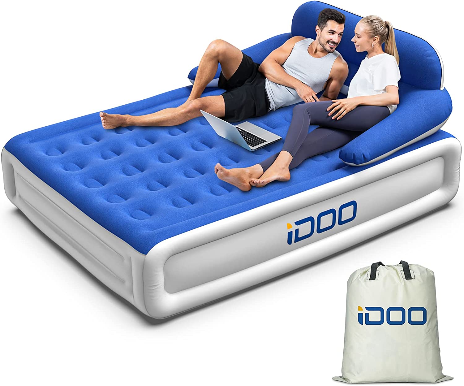blow up bed with head board