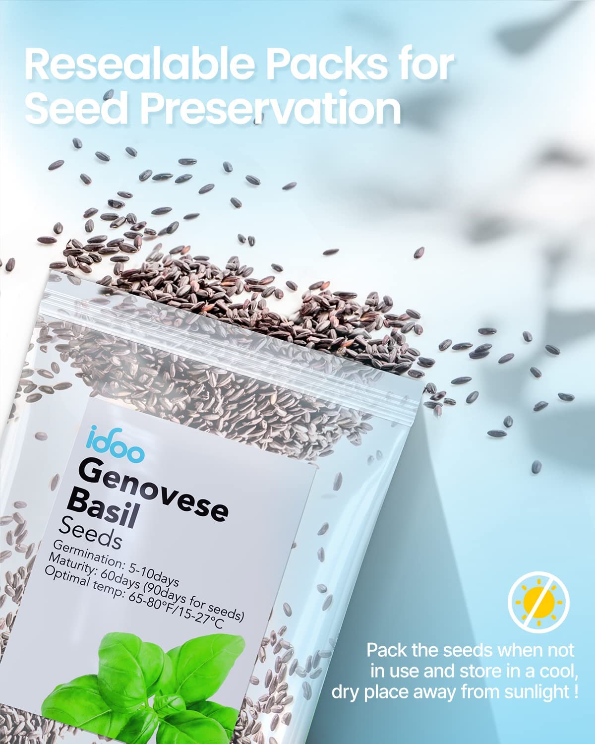 iDOO Vegetable & Herb Seed Packets - Best Seller Seed by idoo