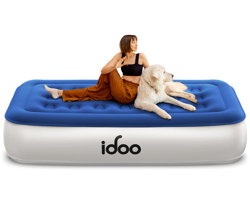 iDOO Air Mattress, Inflatable Airbed with Built-in Pump - Air Bed by iDOO