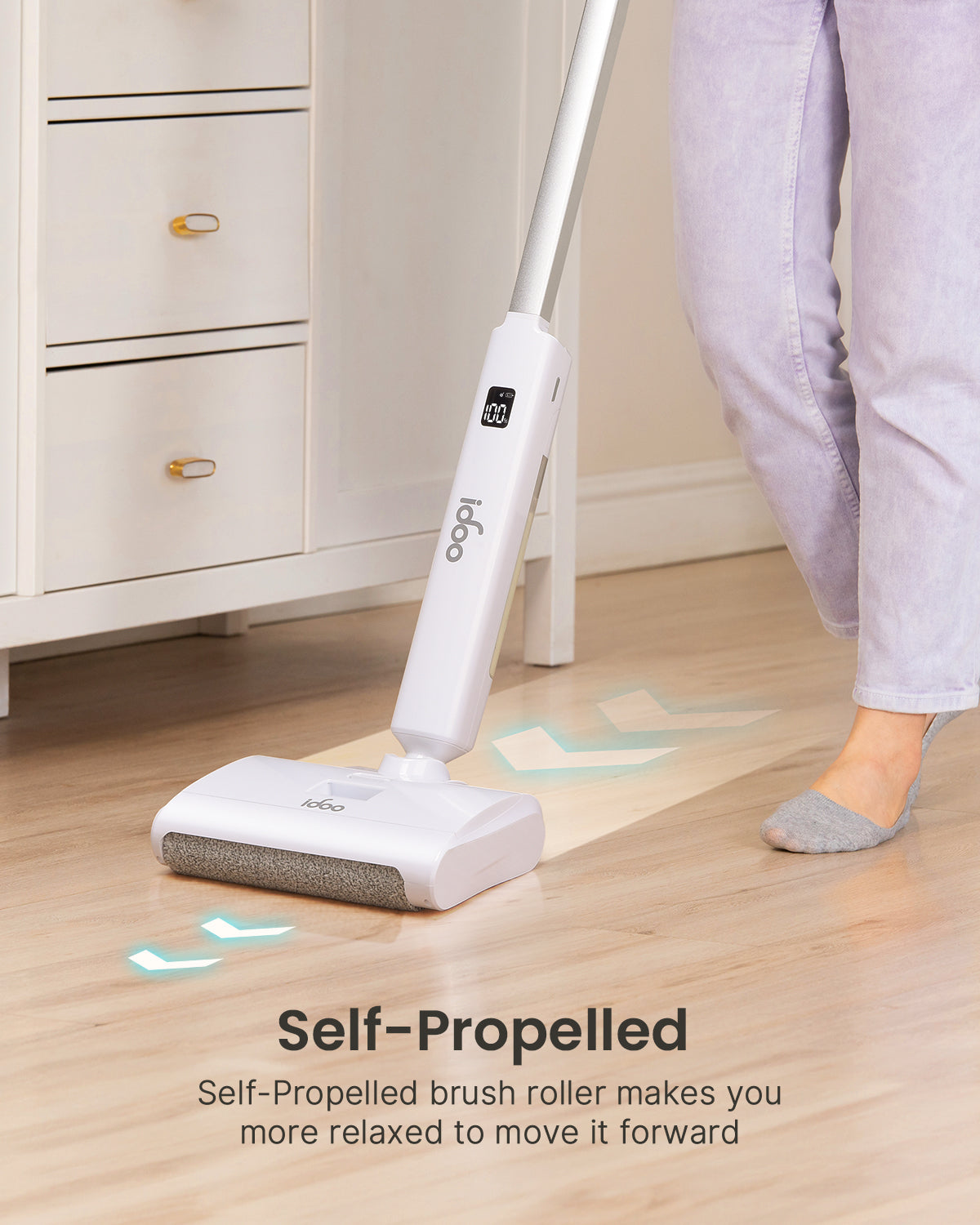 iDOO Electric Mop, Upgraded Wet Dry Cleaner