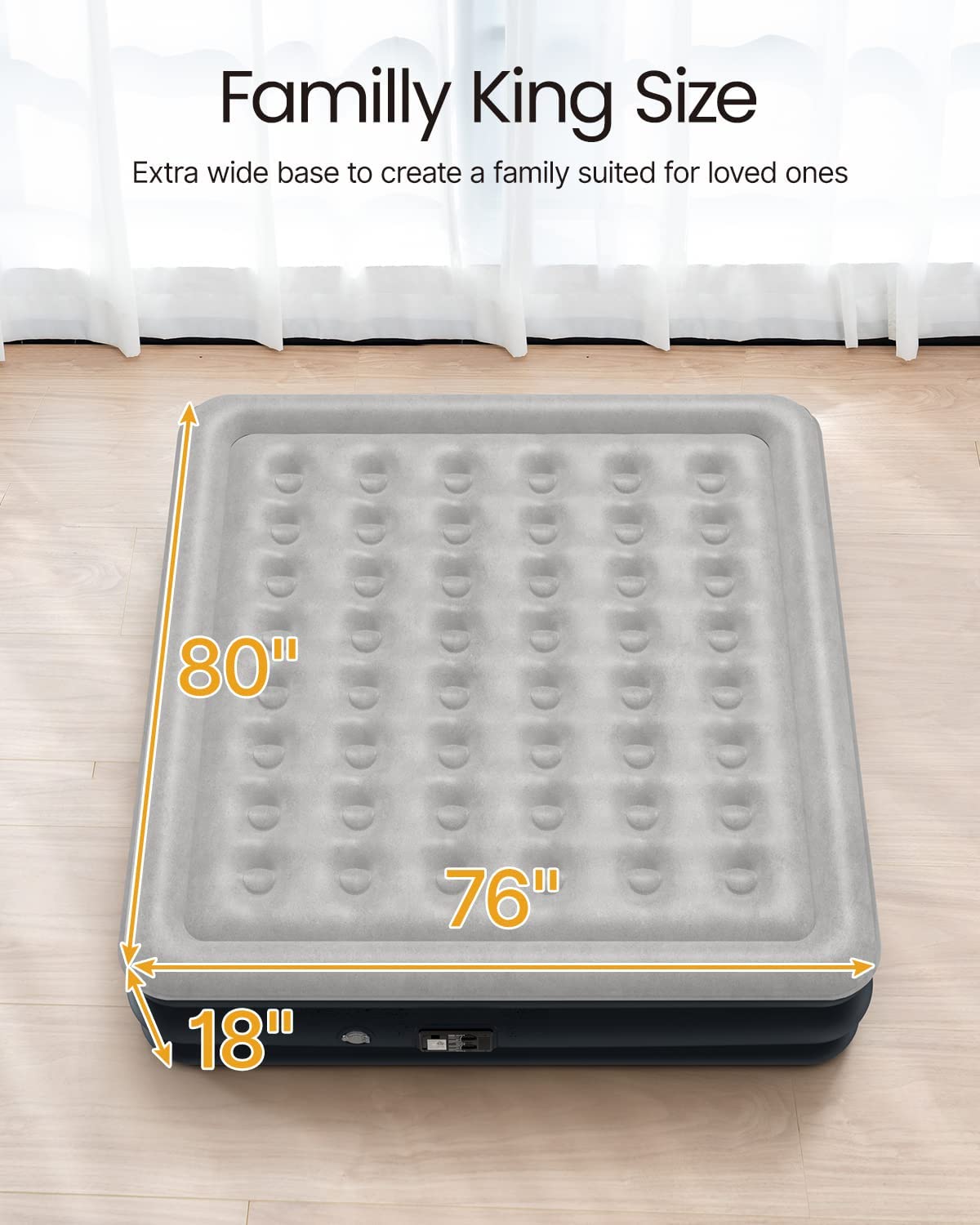 King Size 18" Air Mattress - Air Bed king by idoo