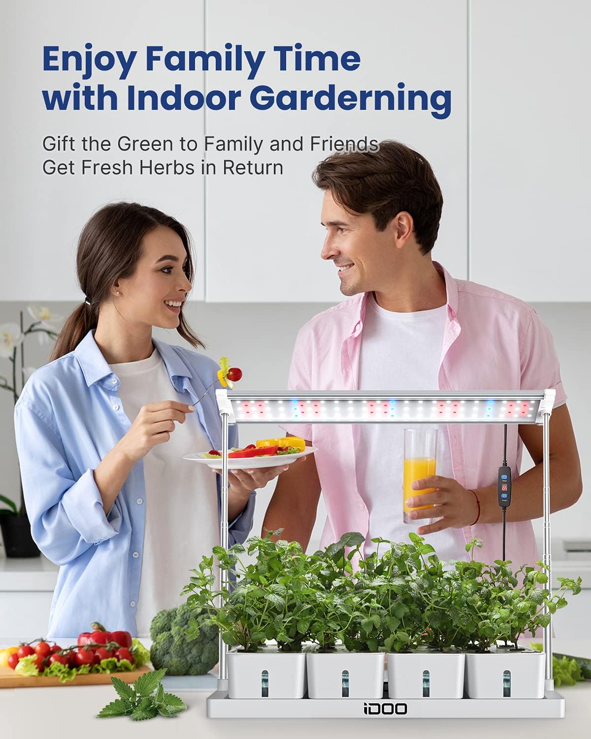 iDOO 20 Pods Indoor Herb Garden Kit - Hydroponic Growing System Hydroponic Growing Systems new by idoo