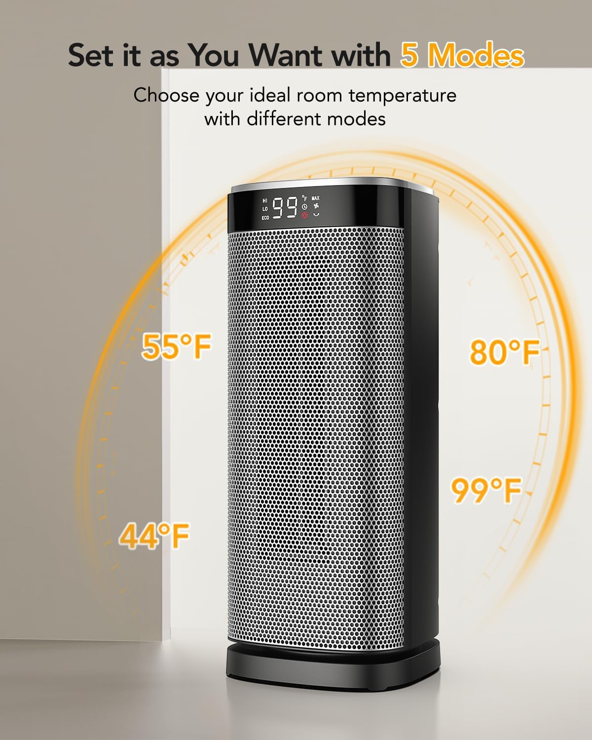 iDOO Space Heaters (Grey) - heater by idoo