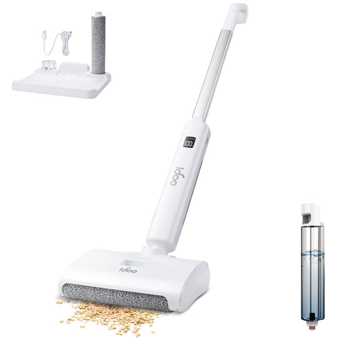 iDOO Electric Mop, Upgraded Wet Dry Cleaner