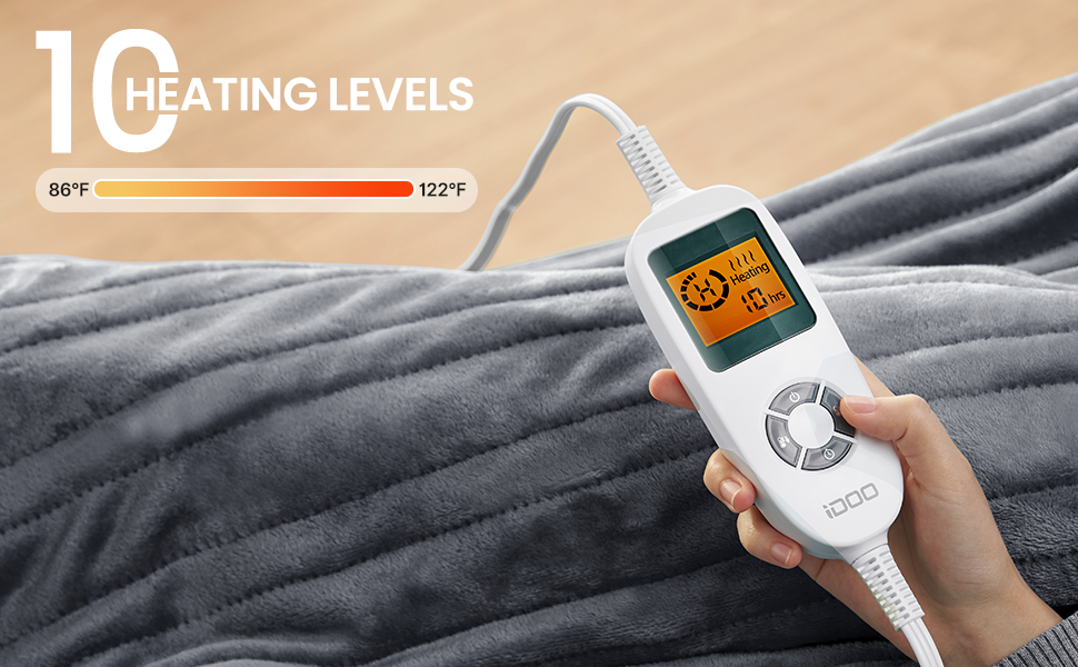 iDOO Heated Blanket Throw - _wf_cus Blanket by idoo