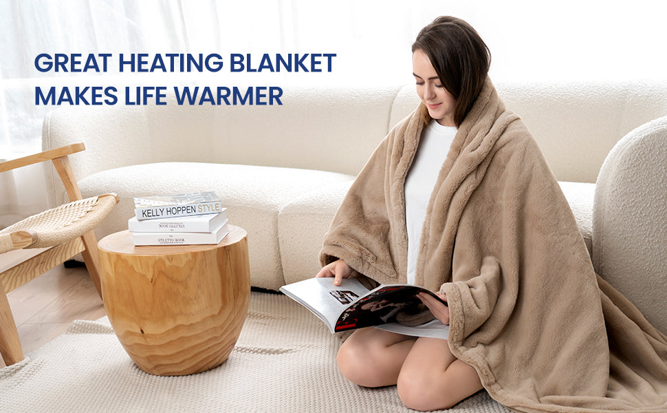 iDOO Faux Fur Throw Blanket - _wf_cus Blanket by idoo