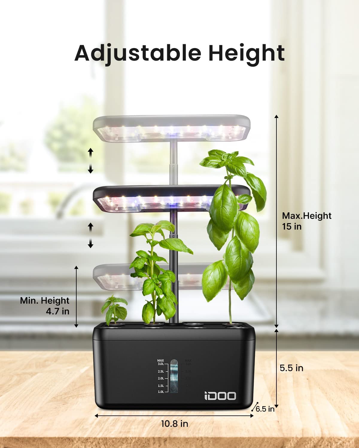 iDOO 8 Pods Indoor Garden - 8 Pods _wf_cus Hydroponic Growing System by idoo