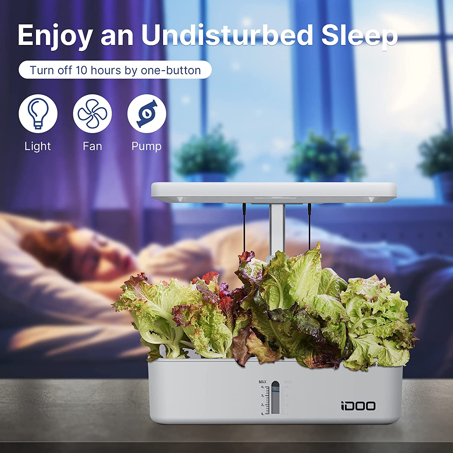 iDOO 12 Pods Indoor Herb Garden Kit - 12 Pods _wf_cus Best Seller_AU Best Seller_CA BFD CA Hydroponic Growing System by idoogroup