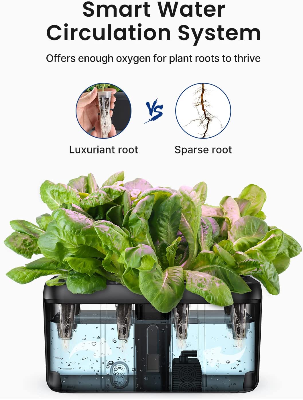 iDOO 8 Pods Indoor Garden - 8 Pods _wf_cus Hydroponic Growing System by idoo