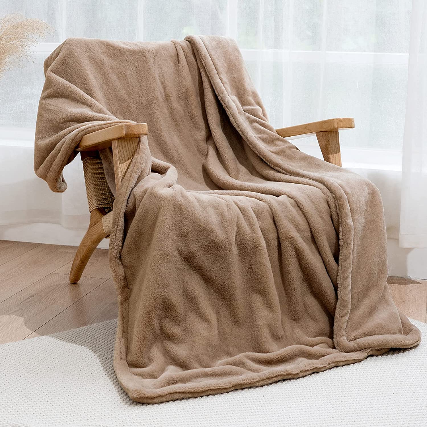 iDOO Faux Fur Throw Blanket - _wf_cus Blanket by idoo