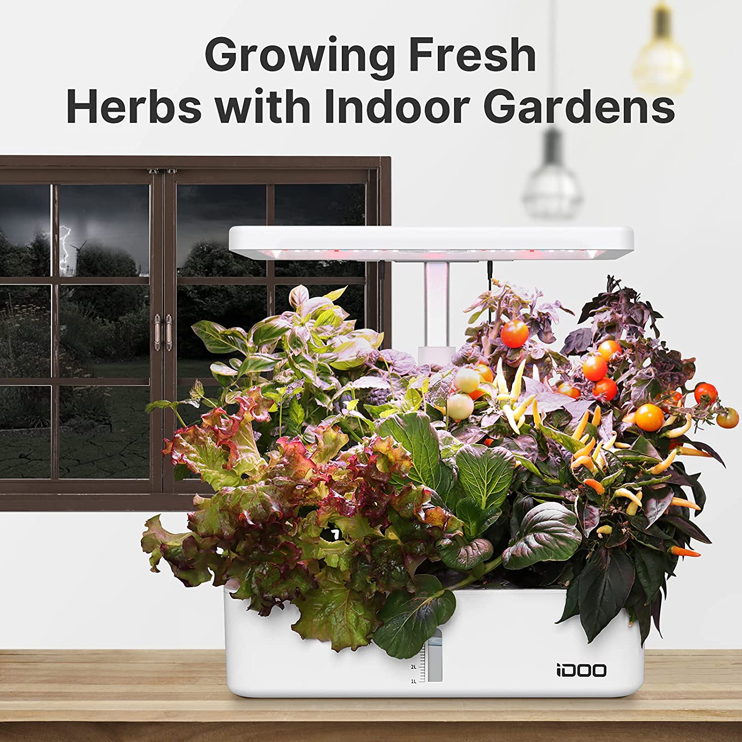 iDOO 12 Pods Indoor Herb Garden Kit - 12 Pods _wf_cus Best Seller_AU Best Seller_CA BFD CA Hydroponic Growing System by idoogroup
