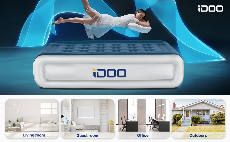 Twin Size 18" Air Mattress - _wf_cus Air Bed Best Seller_AU Twin by idoo