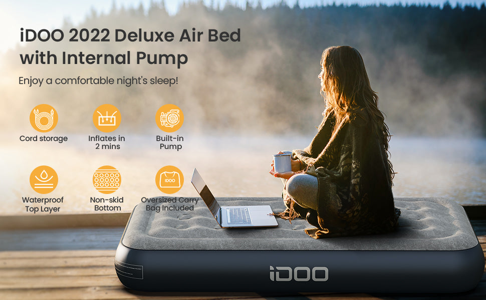 Twin Size 13" Air Mattress - _wf_cus Air Bed sale Twin by idoo