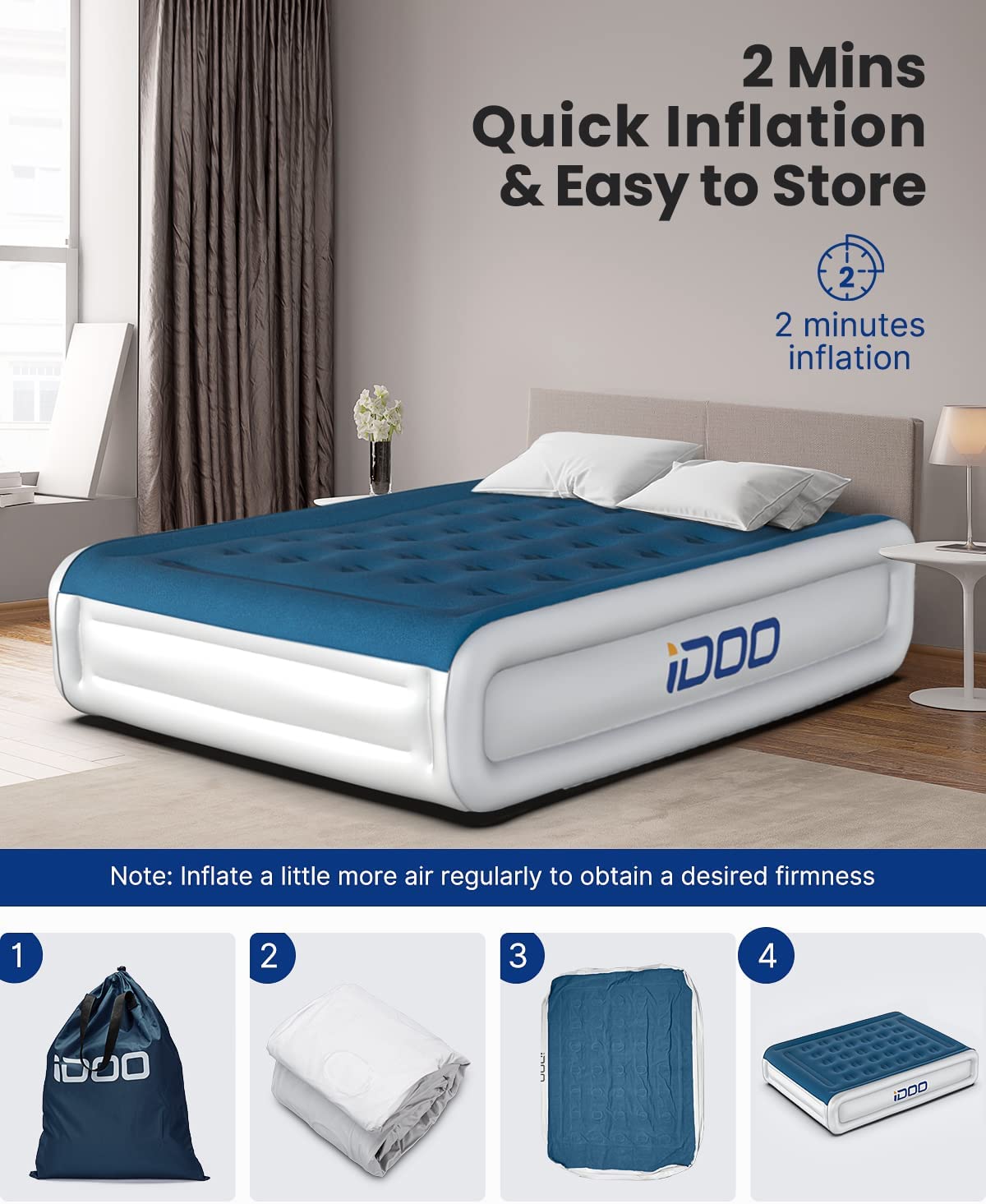 Queen Size 18" Air Mattress - _wf_cus Air Bed Best Seller_AU queen by idoo